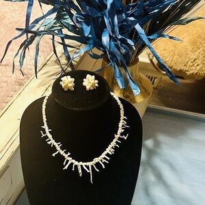 White Spiky Necklace Jewelry
